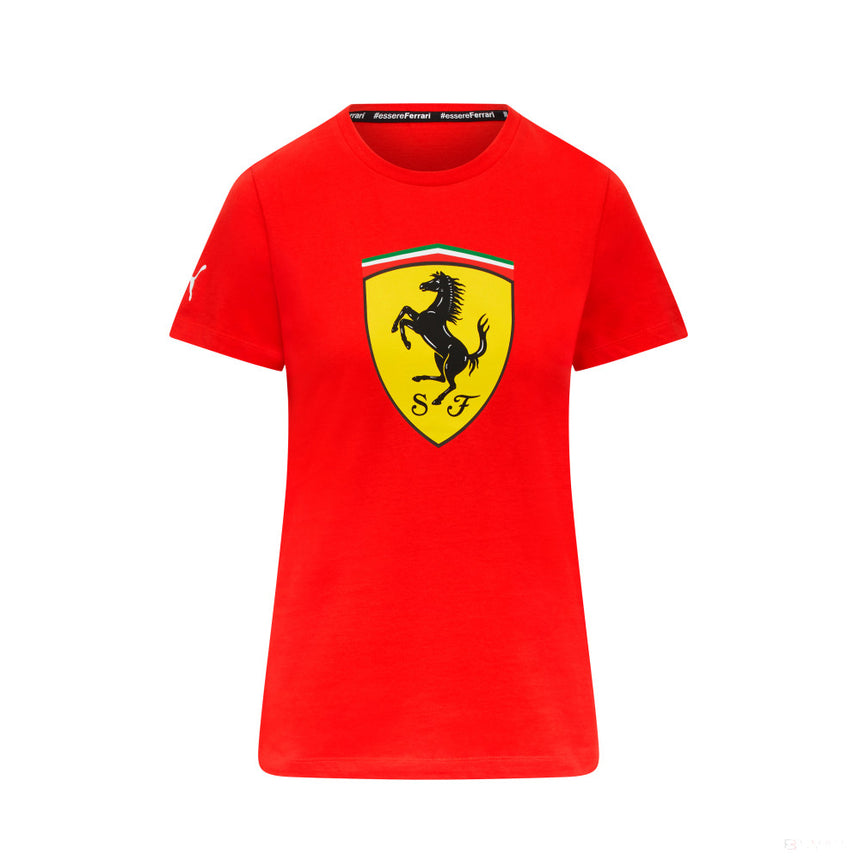 Tricou de Dama Ferrari Shield, roșu - FansBRANDS®