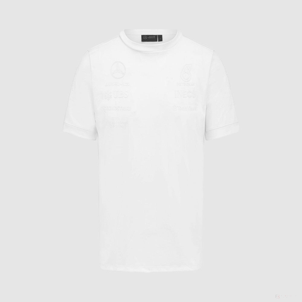 Mercedes t-shirt, stealth, white