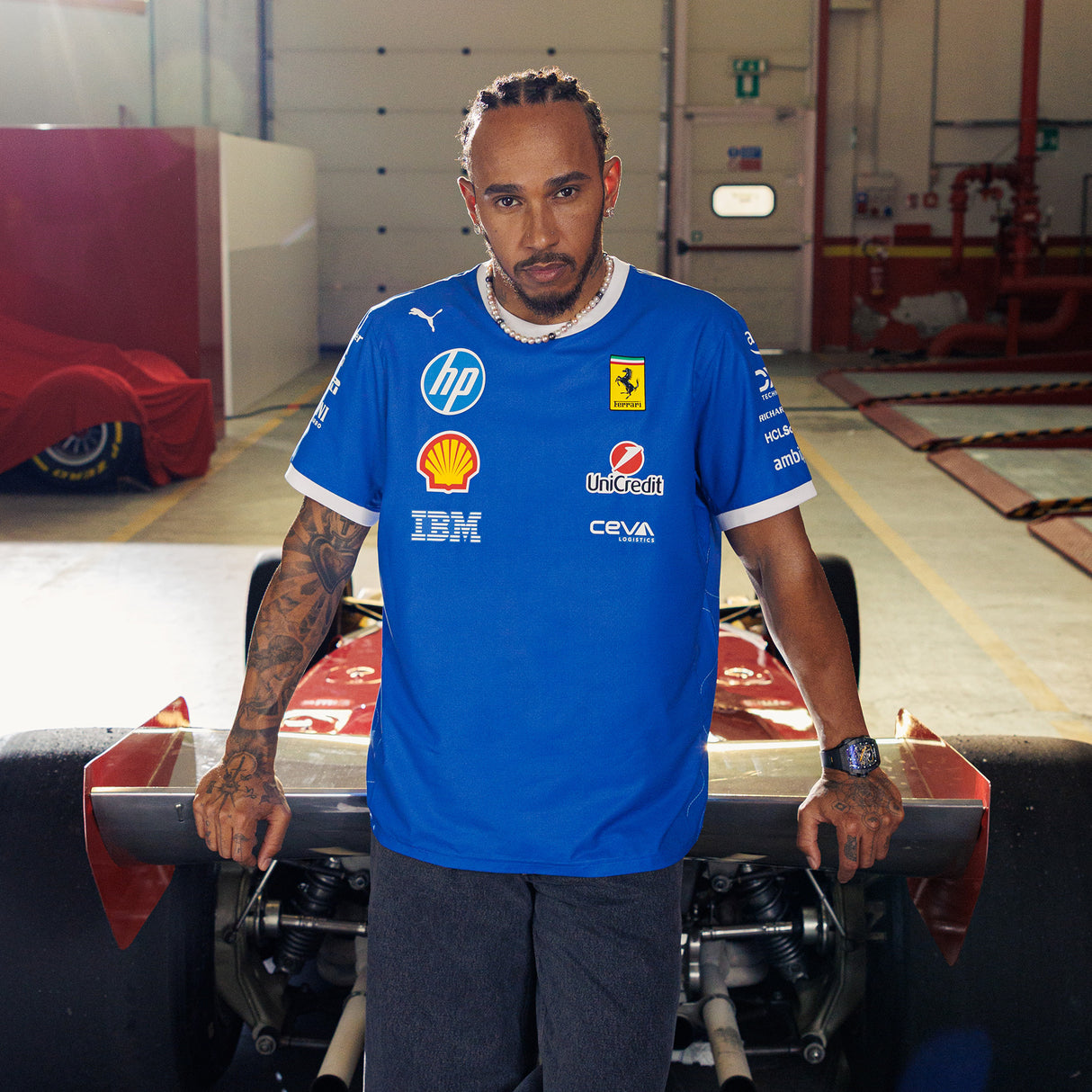 Tricou Ferrari, echipă, Puma Monza ediție specială, albastru 🔥