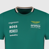 Aston Martin AMF1, Tricou cu guler de echipă, verde 🔥