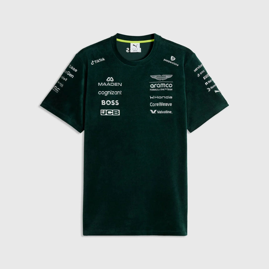 Aston Martin team t-shirt, UK Special Edition, Puma, verde, 2026