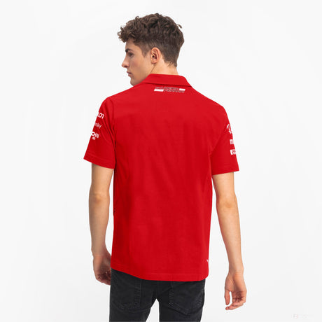Tricou de Barbat cu Guler, Puma Ferrari, Rosu, 20/21 - FansBRANDS®