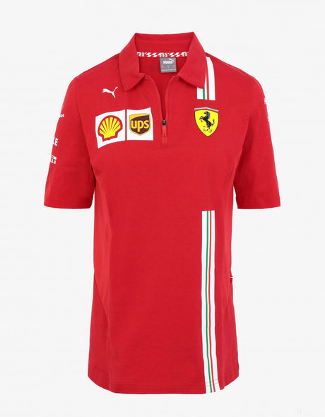 Tricou de Dama cu Guler, Puma Ferrari - Team, Rosu, 20/21 - FansBRANDS®