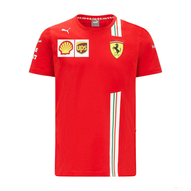 Tricou de Barbat, Puma Ferrari Carlos Sainz, Rosu, 2021 - FansBRANDS®