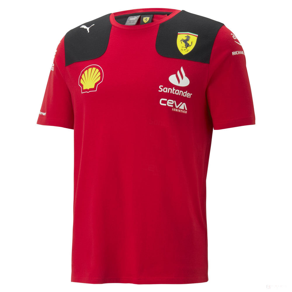 Tricou Barbat de Echipa Ferrari Rosso Corsa, 2023