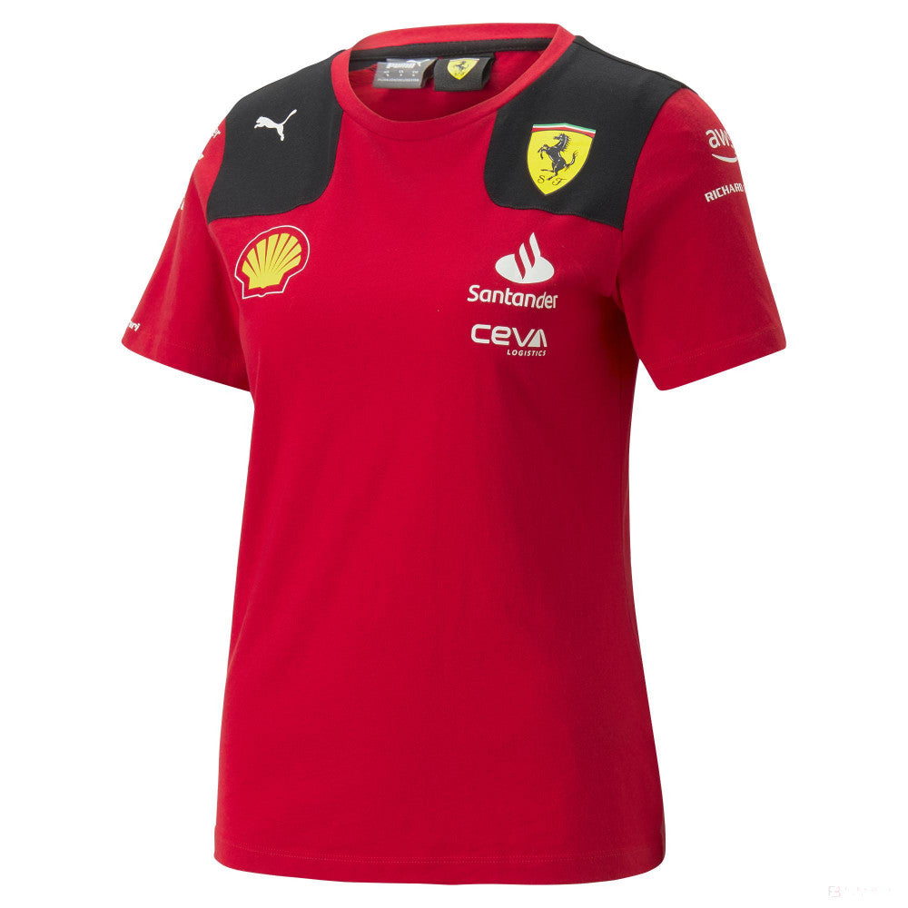 Tricou Dama de Echipa  Ferrari Rosso Corsa, 2023