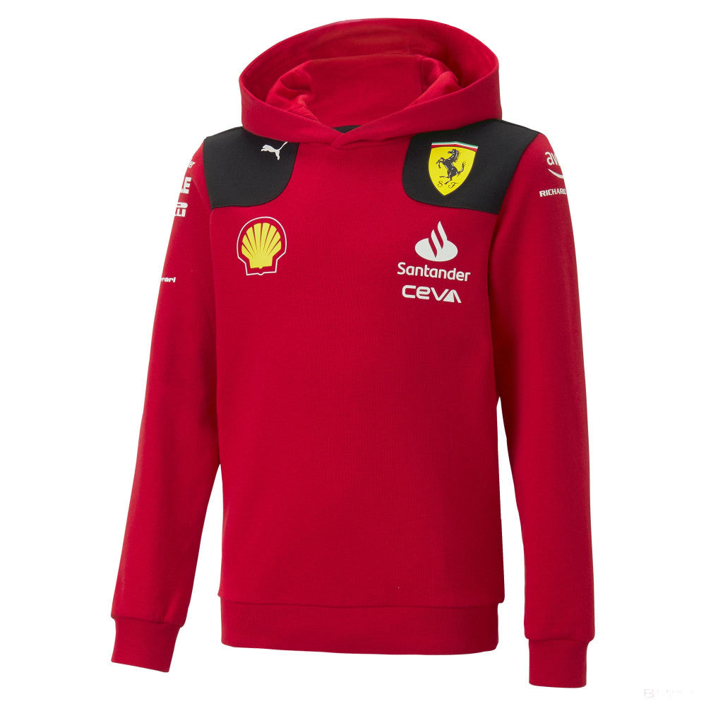 Hanorac Ferrari, Puma, echipă, copii, roșu, 2023