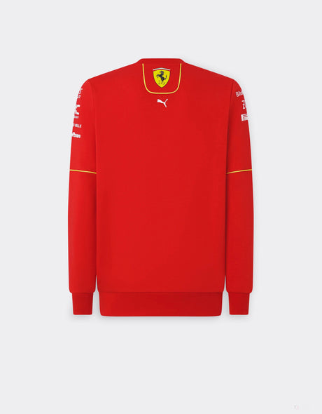 Ferrari pulover, Puma, echipa, guler rotund, rosu, 2024
