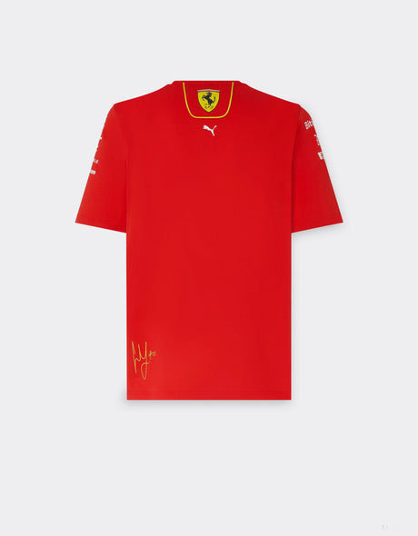 Tricou Carlos Sainz, Ferrari Rosso Corsa,  rosu 2024