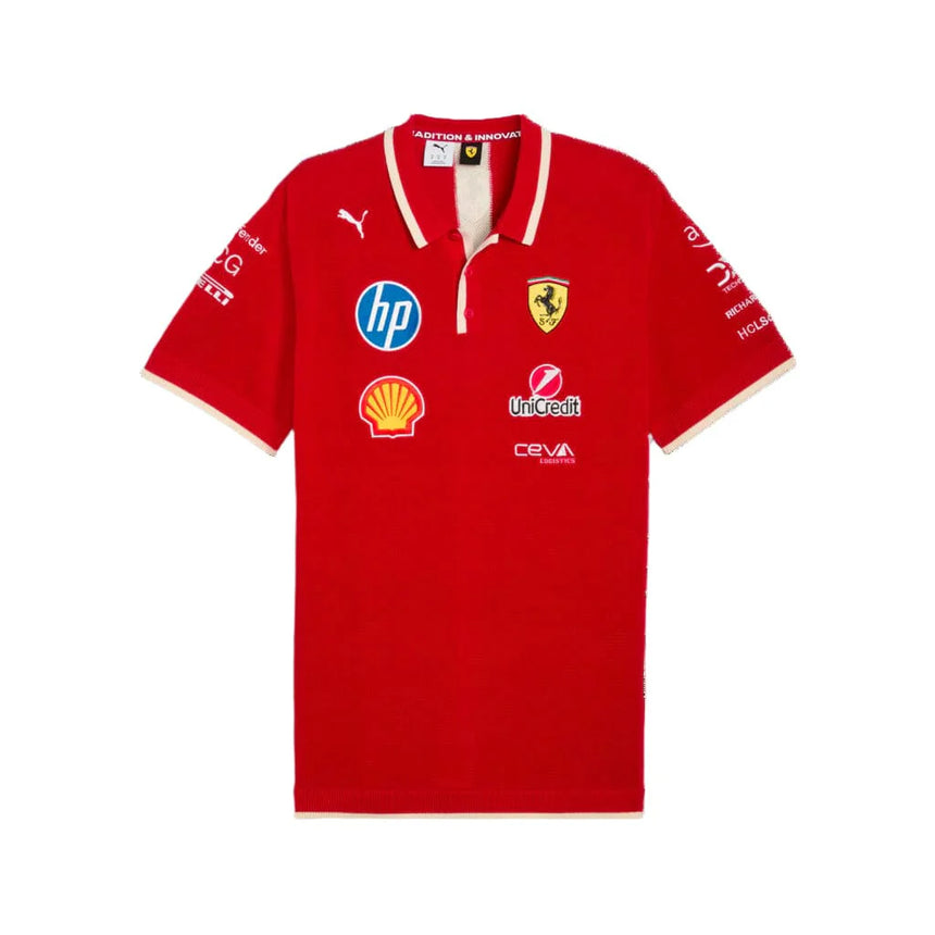 Scuderia Ferrari Echipa Tricotat Polo 🔥