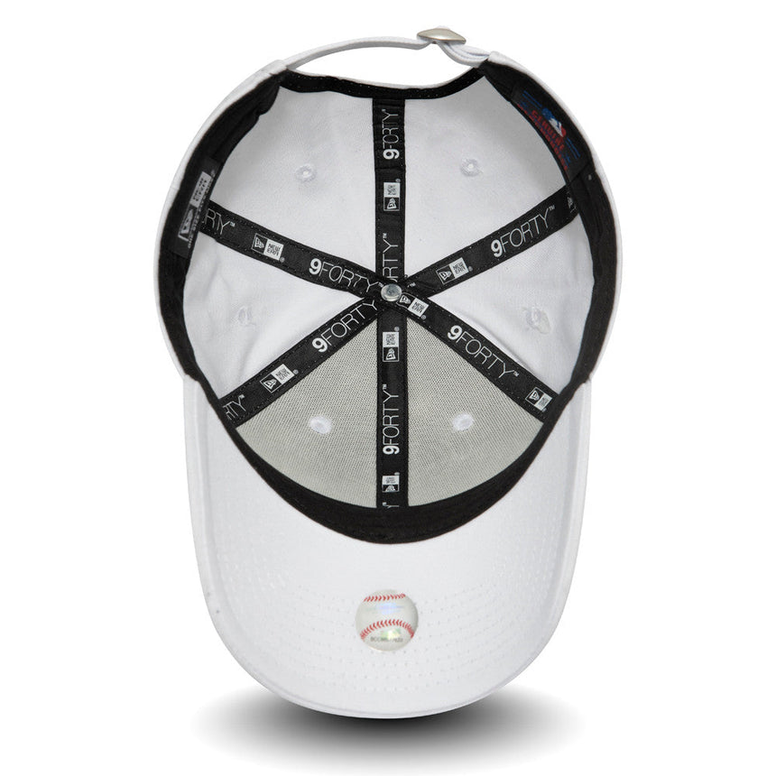 Șapcă New York Yankees, New Era, 9FORTY, esențial, alb pur