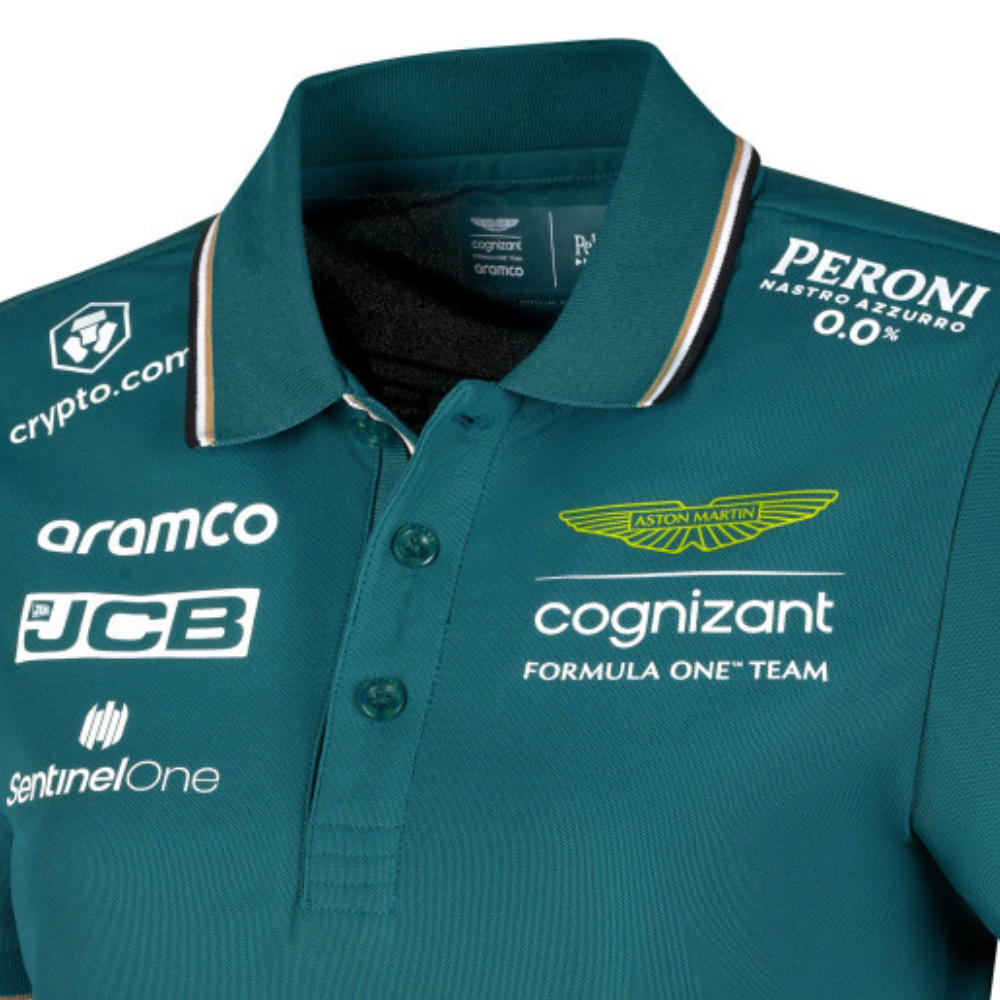 Aston Martin Polo, Team, Damen, grün, 2023