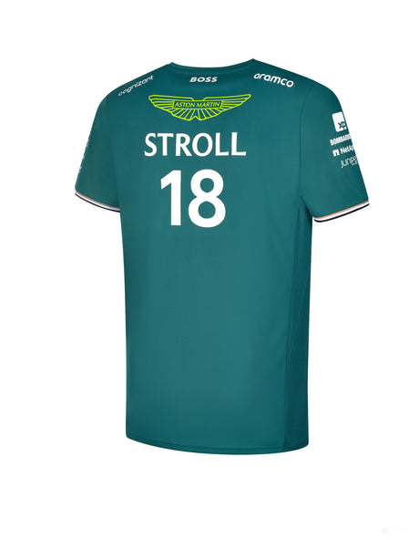 Aston Martin t-shirt, Lance Stroll, green, 2023 - FansBRANDS®