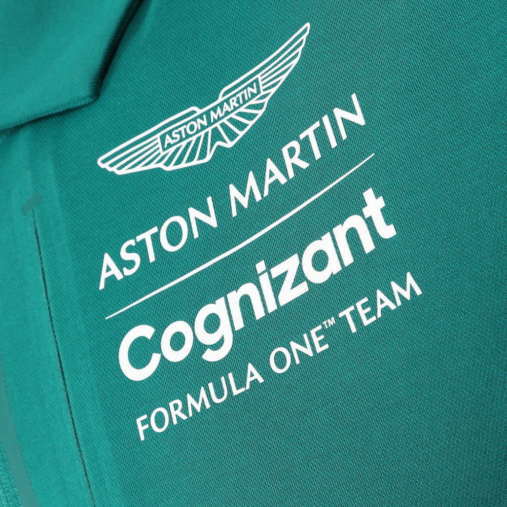 Tricou de Barbat cu Guler, Aston Martin Team, Verde, 2022