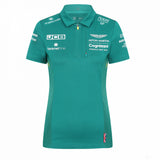 Tricou de Dama cu guler, Aston Martin Team, Verde, 2022 - FansBRANDS®