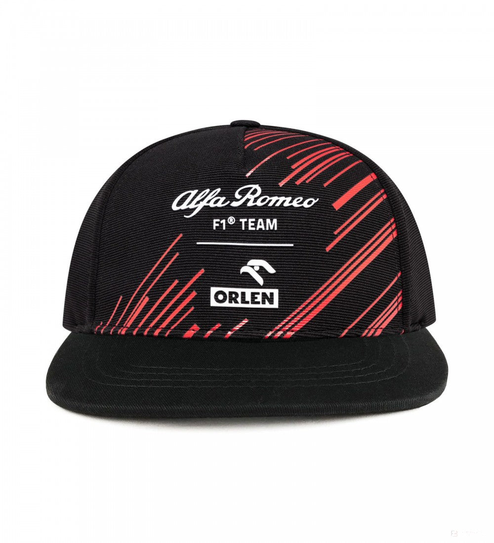 Sapca de Flatbrim, Alfa Romeo Team Adult, Negru, 2022 - FansBRANDS®