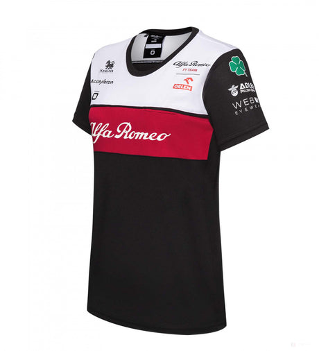 Tricou de Dama, Alfa Romeo Team, Negru, 2022 - FansBRANDS®