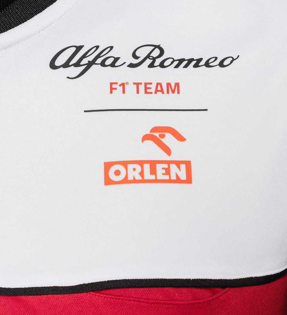 Tricou de Dama cu Guler, Alfa Romeo Team, Negru, 2022