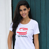 Tricou de Dama, Ayrton Senna, Alb, 2020 - FansBRANDS®