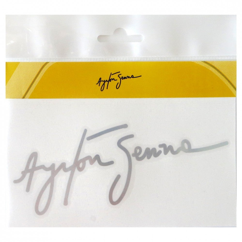 Senna Signature Autocolant, Argint, 2015