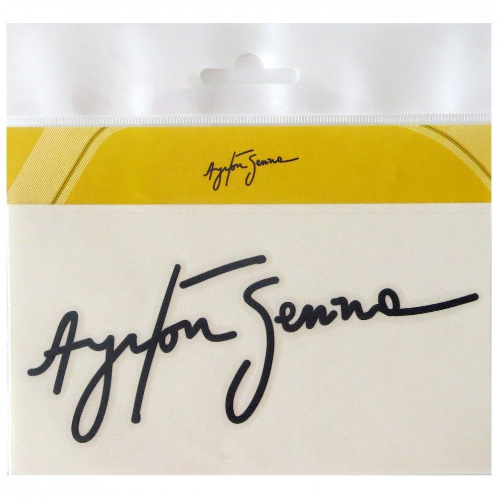 Autocolant, Senna Signature, Unisex, Negru, 2015 - FansBRANDS®