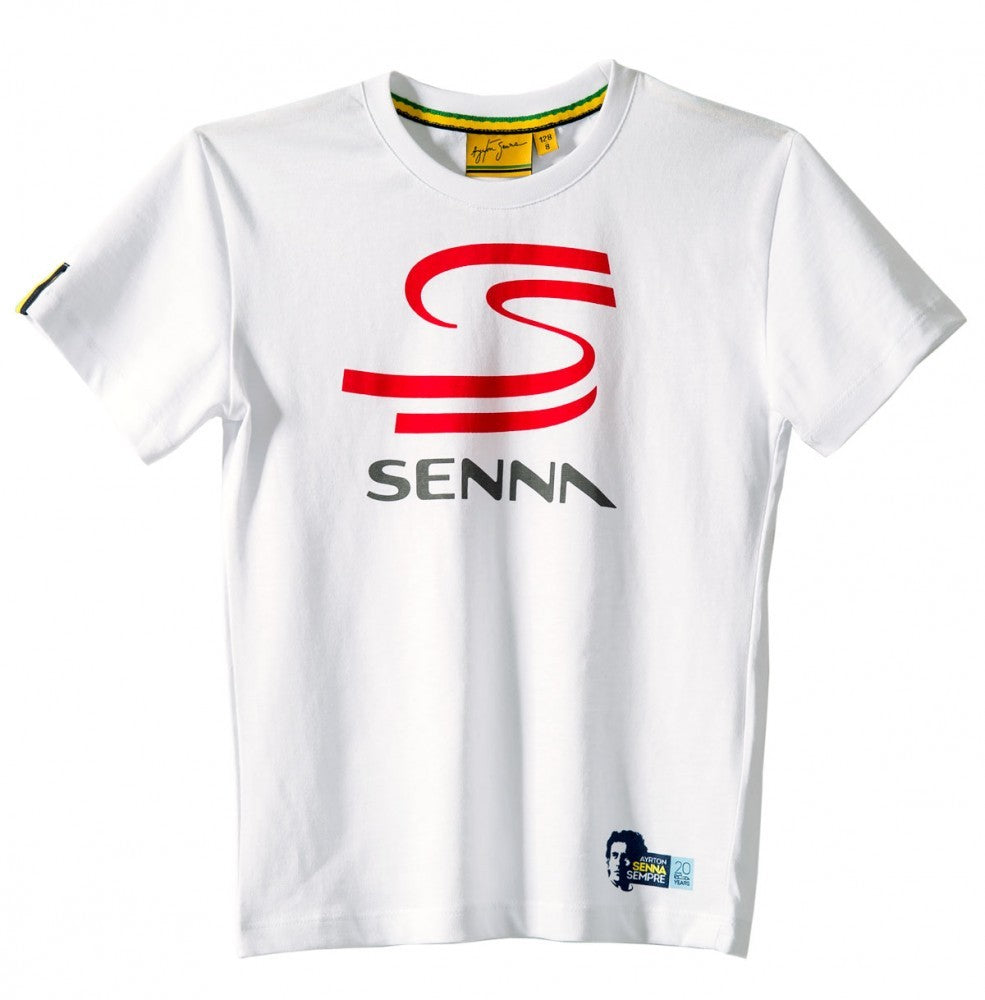 Tricou de Copil, Senna Double S, Alb, 2015