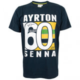 Tricou de Barbat, Senna Brazil 60, Albastru, 2016