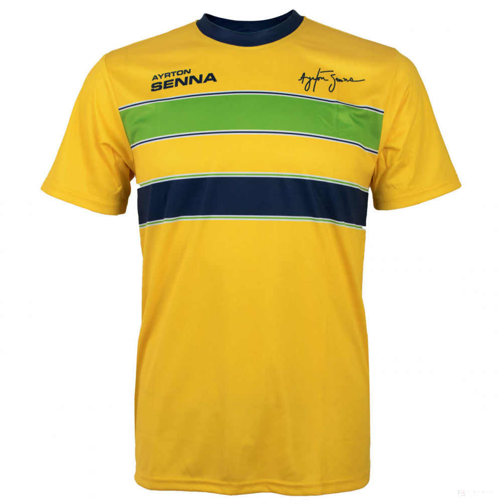 Tricou de Barbat, Ayrton Senna Helmet, Galben, 2020 - FansBRANDS®