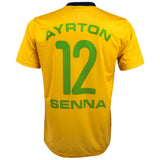 Tricou de Barbat, Ayrton Senna Helmet, Galben, 2020 - FansBRANDS®
