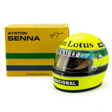Model Casca Mini, Ayrton Senna 1985, 1:2, Galben,