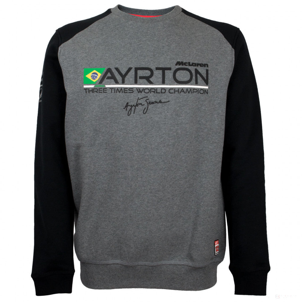 Pulover de Barbat, Ayrton Senna McLaren 1988, Gri, 2020 - FansBRANDS®