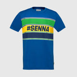 tricou Ayrton Senna, #SENNA, albastru