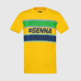 tricou Ayrton Senna, #SENNA, galben