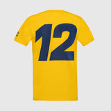 tricou Ayrton Senna, #SENNA, galben