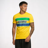 tricou Ayrton Senna, #SENNA, galben