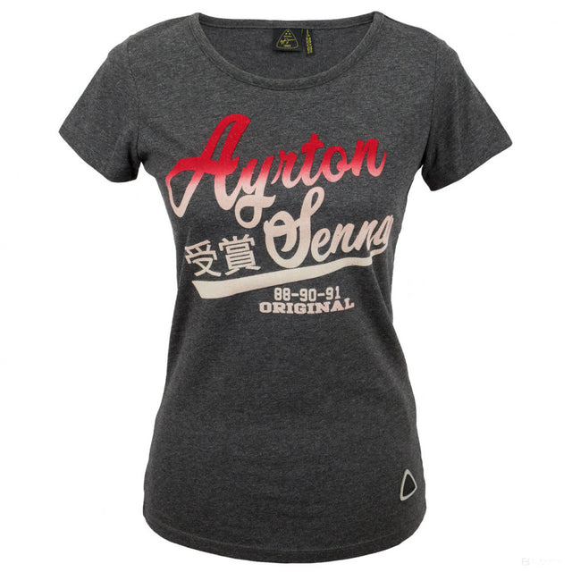 Tricou de Dama, Ayrton Senna Vintage, Gri, 2020 - FansBRANDS®