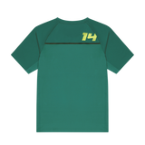 Tricou Fernando Alonso, Kimoa, îmbrăcăminte activă, verde, 2024