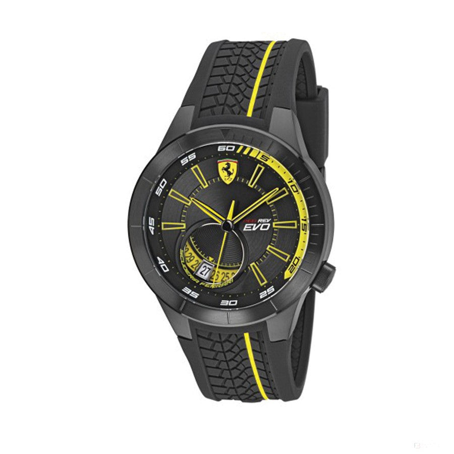 Ceas de Barbat, Ferrari Redrev EVO Quartz, Negru-Galben, 2019 - FansBRANDS®