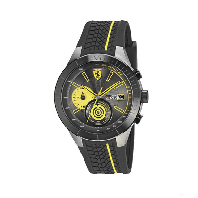 Ceas de Barbat, Ferrari Redrev EVO Quartz, Negru-Galben, 2019 - FansBRANDS®