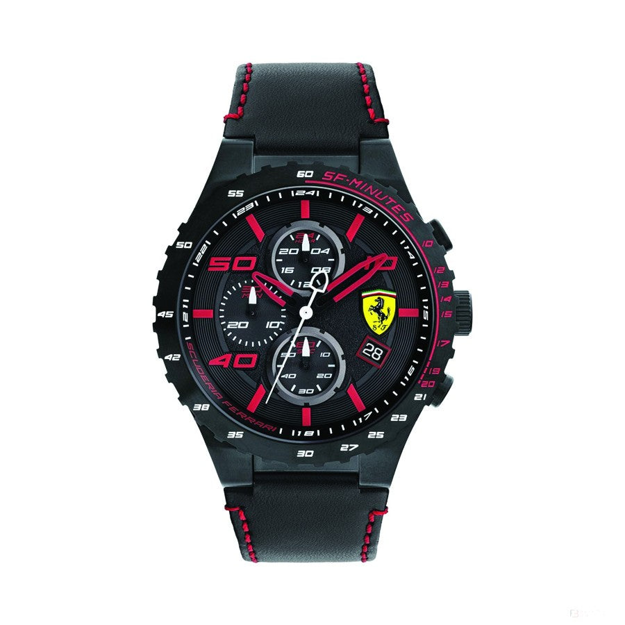 Ceas de Barbat, Ferrari Special EVO Chrono , Negru-Rosu, 2019