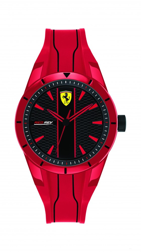 Ceas de Barbat, Ferrari Redrev Quartz, Rosu, 2019 - FansBRANDS®