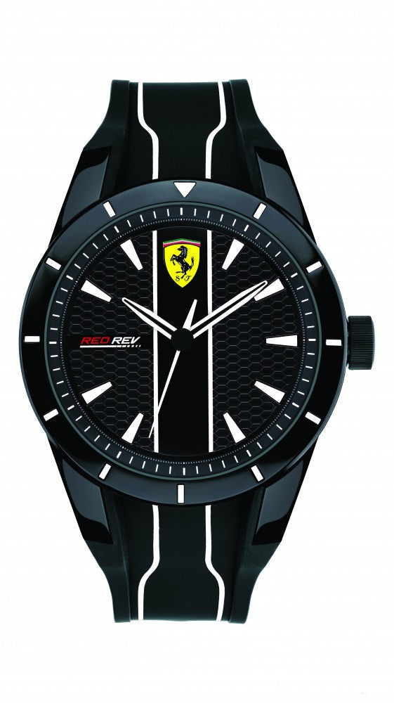 Ceas de Barbat, Ferrari Redrev Quartz, Negru, 2019 - FansBRANDS®