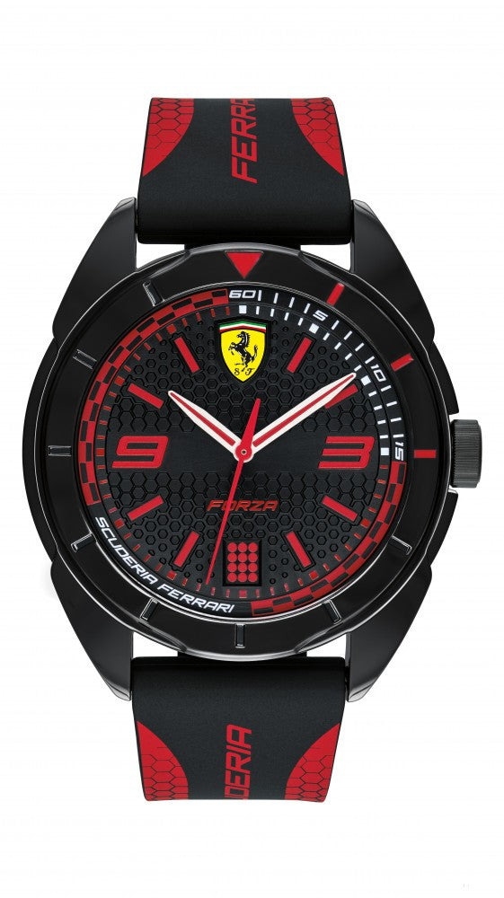 Ceas de Barbat, Ferrari Forza Quartz, Negru-Rosu, 2019 - FansBRANDS®