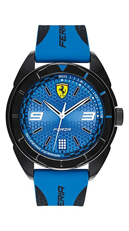 Ceas de Barbat, Ferrari Forza Quartz, Negru-Albastru, 2019 - FansBRANDS®