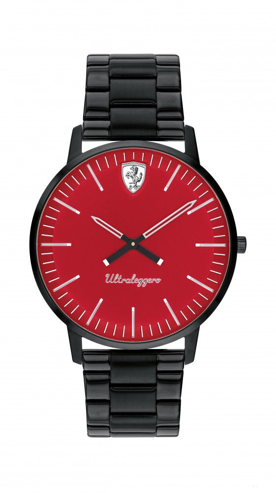 Ceas de Barbat, Ferrari Ultraleggero 2H, Negru-Rosu, 2019 - FansBRANDS®