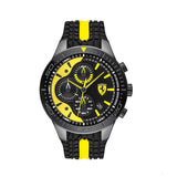 Ceas de Barbat, Ferrari Red Rev Evo Chrono, Negru, 2021 - FansBRANDS®