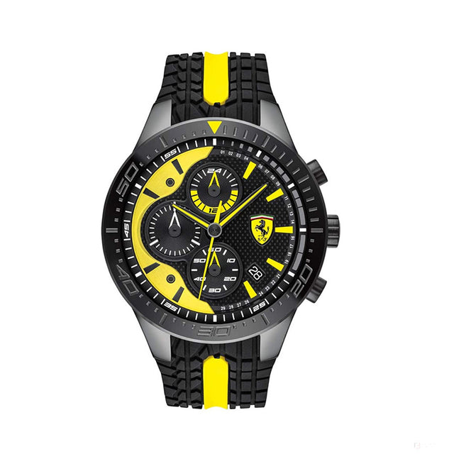 Ceas de Barbat, Ferrari Red Rev Evo Chrono, Negru, 2021 - FansBRANDS®