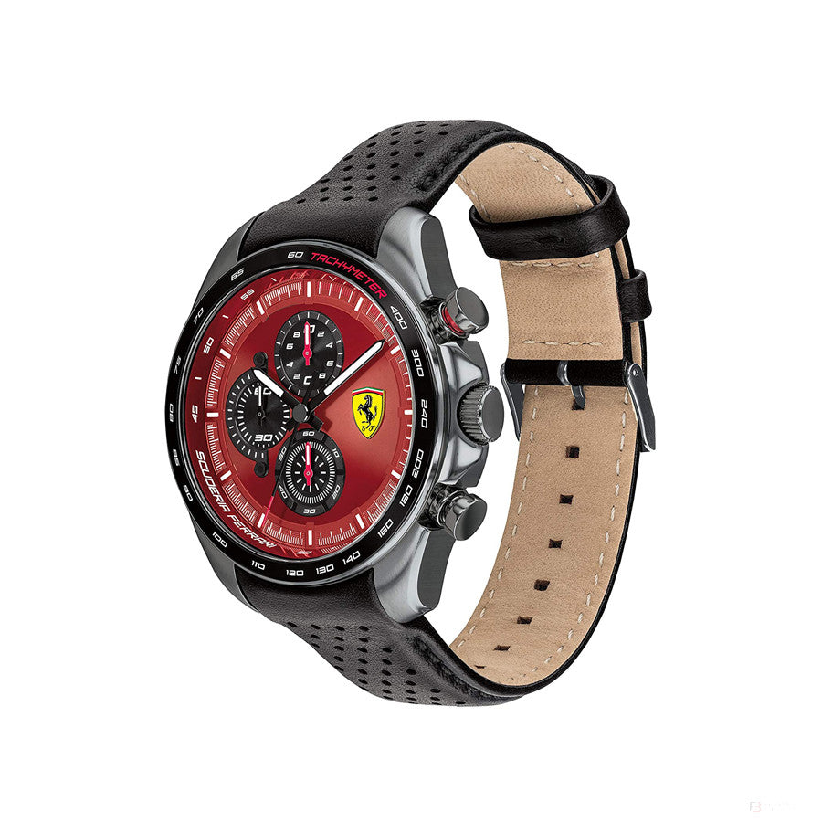 Ceas de Barbat, Ferrari Speedracer Chrono, Rosu-Negru, 2020 - FansBRANDS®