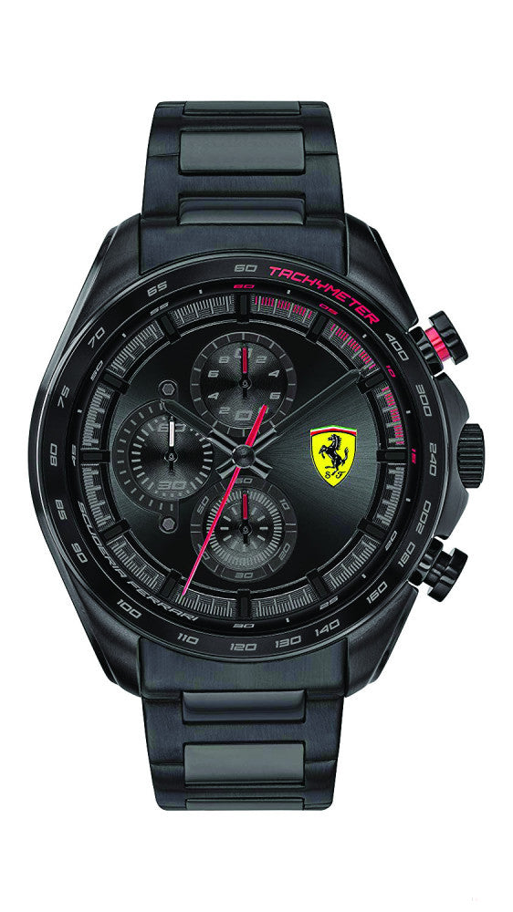 Ceas de Barbat, Ferrari Speedracer Chrono SS, Negru, 2020 - FansBRANDS®