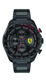 Ceas de Barbat, Ferrari Speedracer Chrono SS, Negru, 2020 - FansBRANDS®